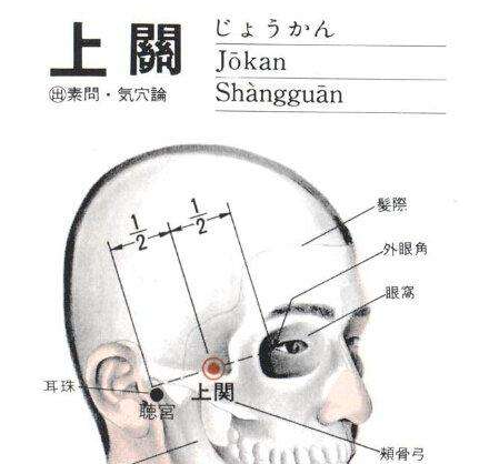 上關穴示意圖