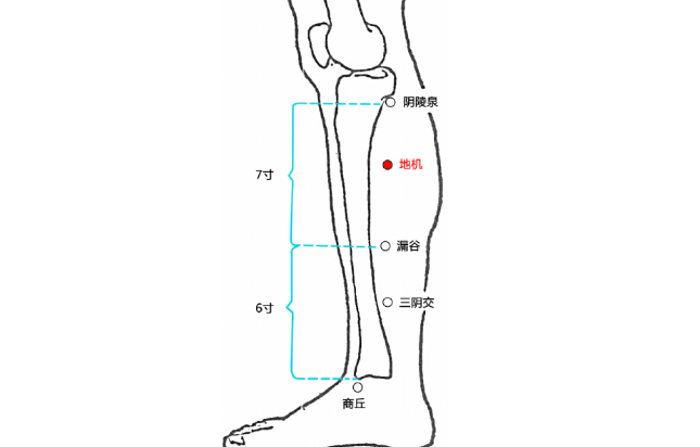 地機穴的按摩方法